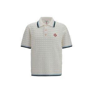 Casablanca White Cotton Polo Men's Shirt